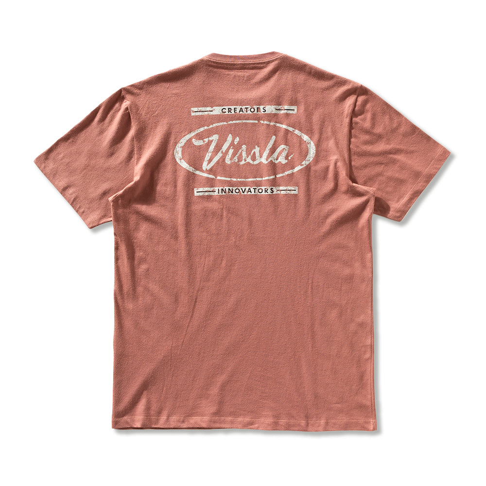 Camiseta Vissla Creators ID Rosé Manga Curta