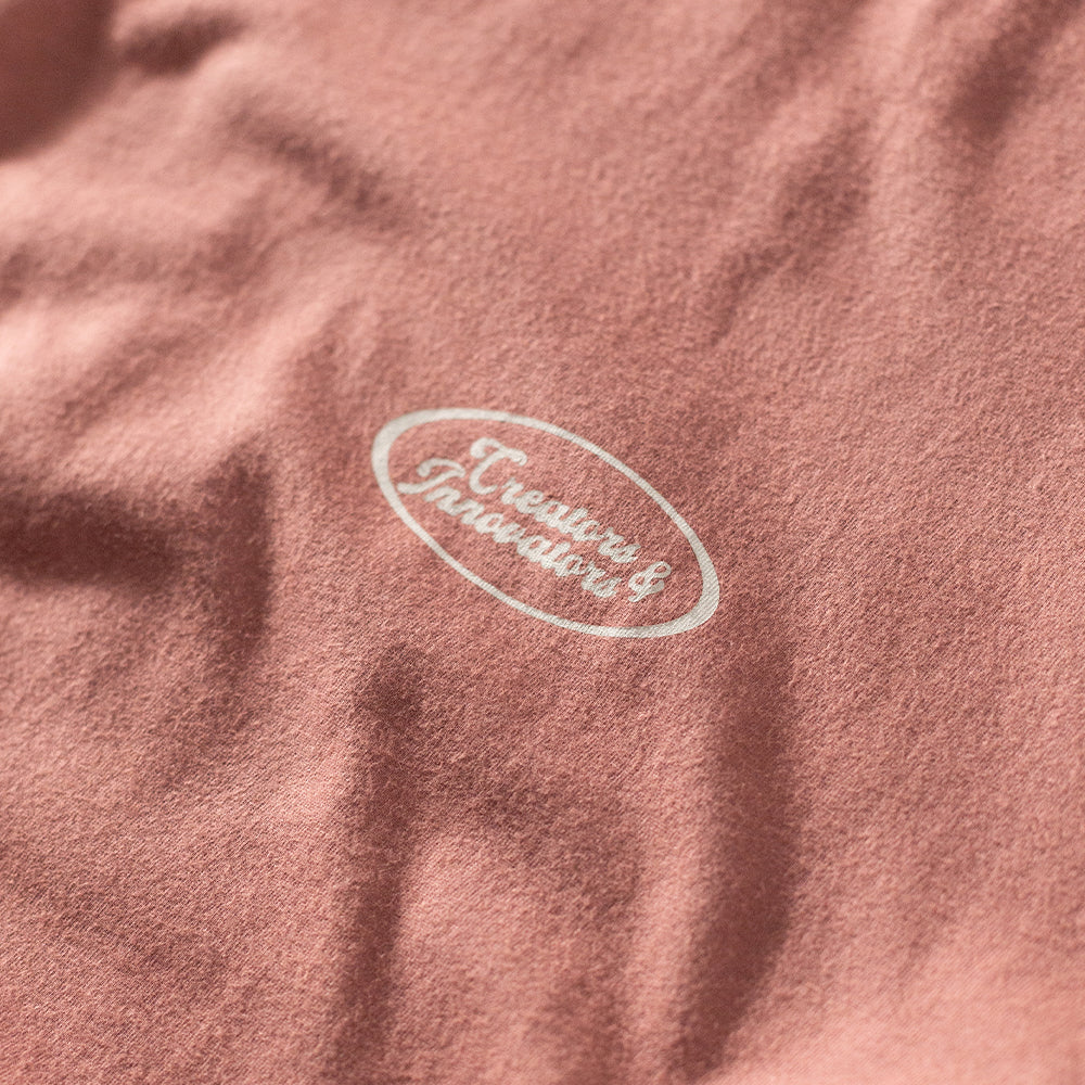 Camiseta Vissla Creators ID Rosé Manga Curta