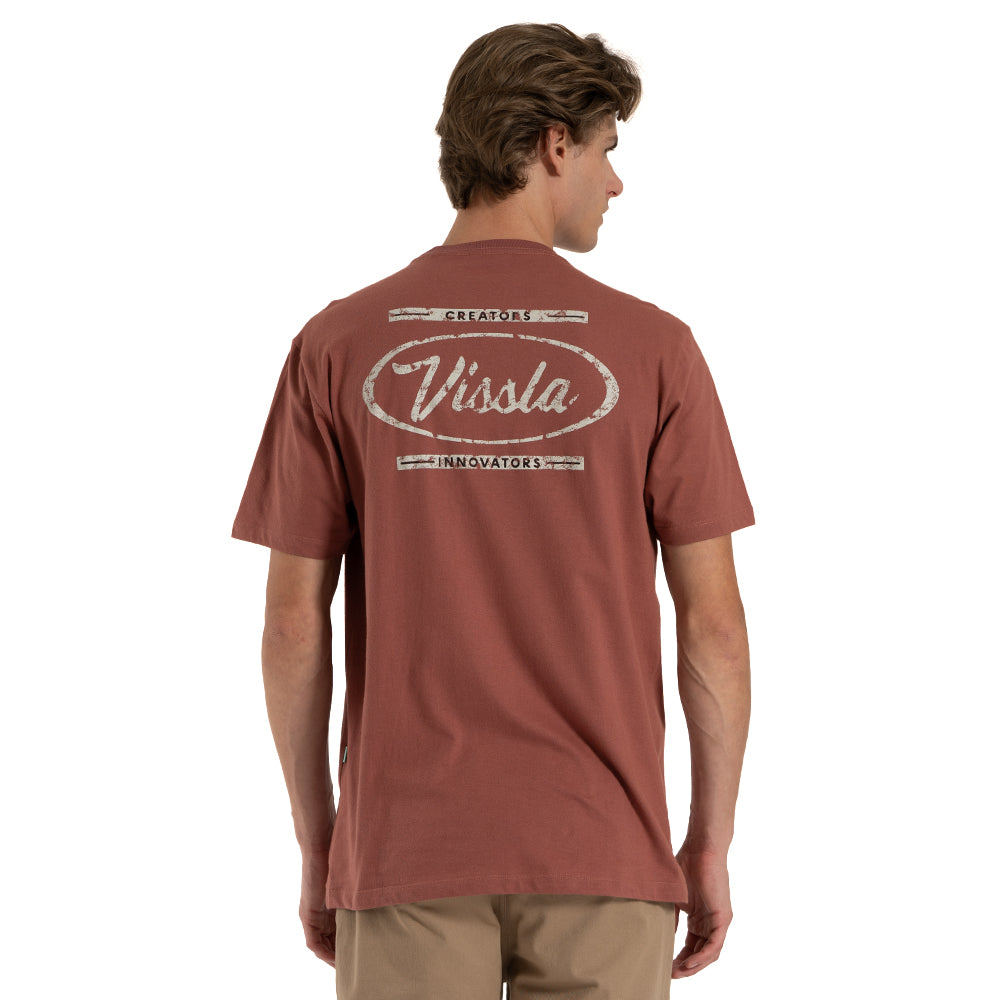 Camiseta Vissla Creators ID Rosé Manga Curta
