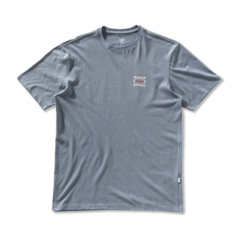 Camiseta Vissla Creators Gathering Azul Manga Curta