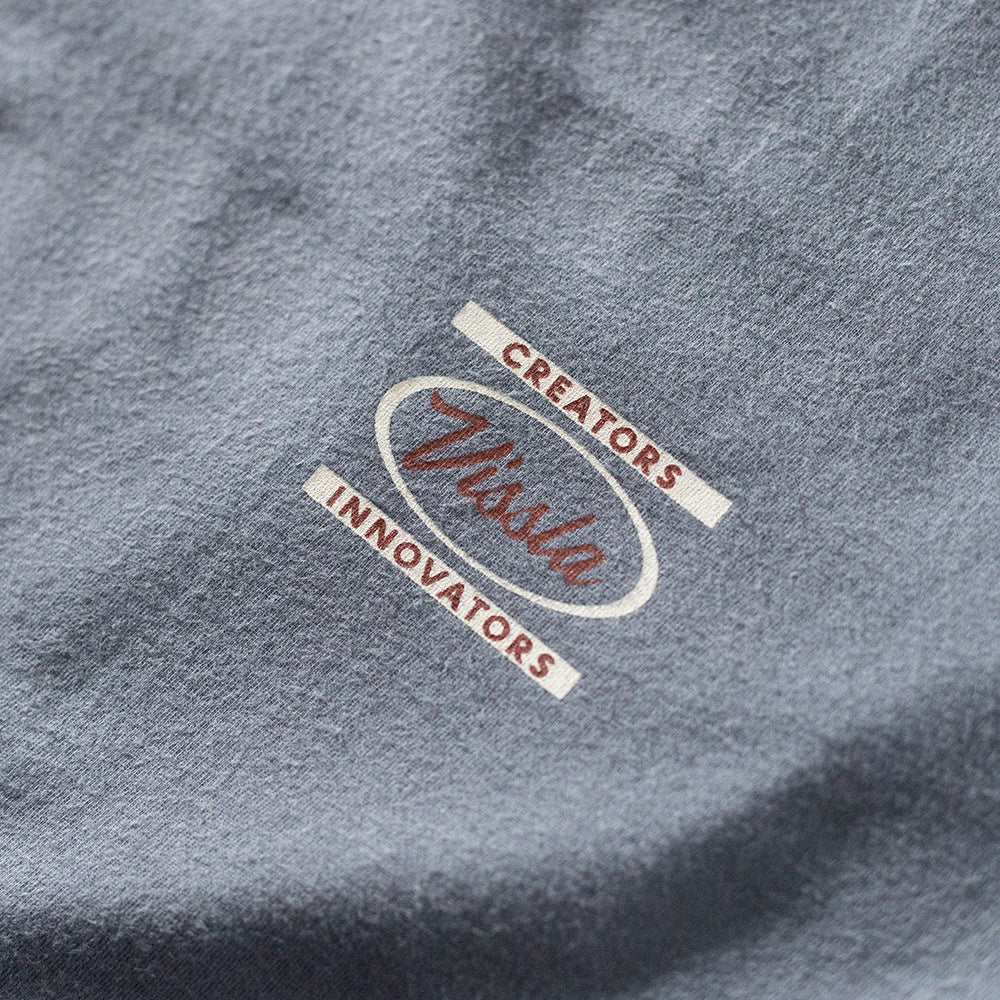 Camiseta Vissla Creators Gathering Azul Manga Curta