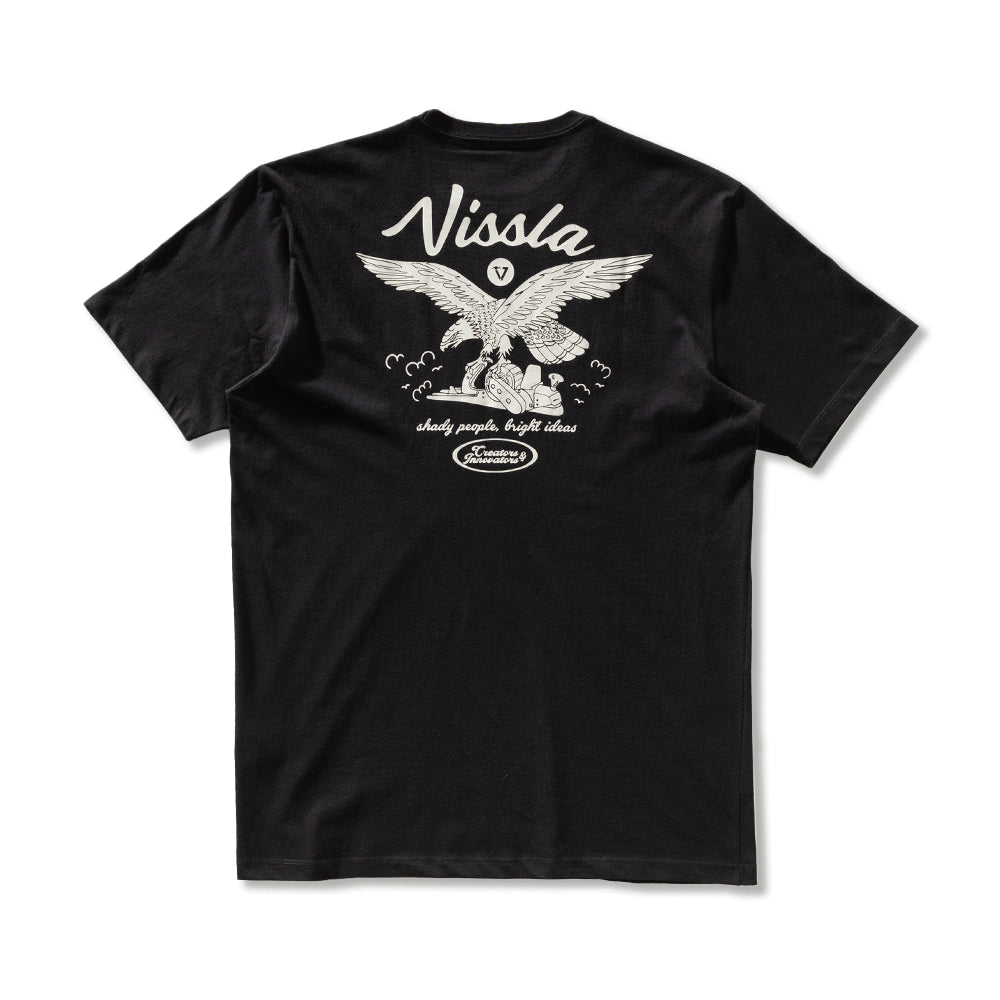 Camiseta Vissla Creators Bird Preta Manga Curta