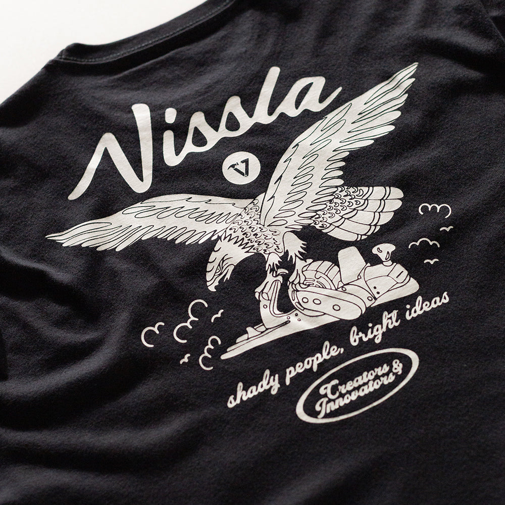 Camiseta Vissla Creators Bird Preta Manga Curta