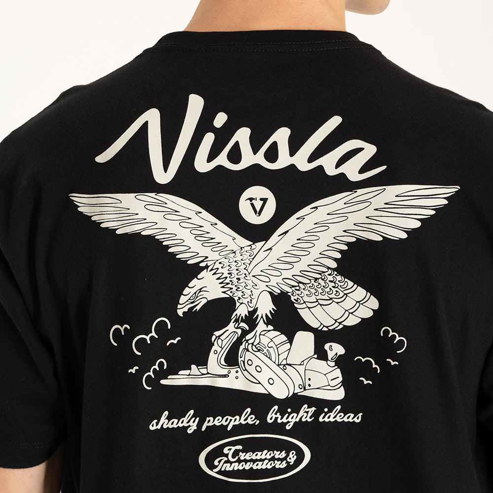 Camiseta Vissla Creators Bird Preta Manga Curta
