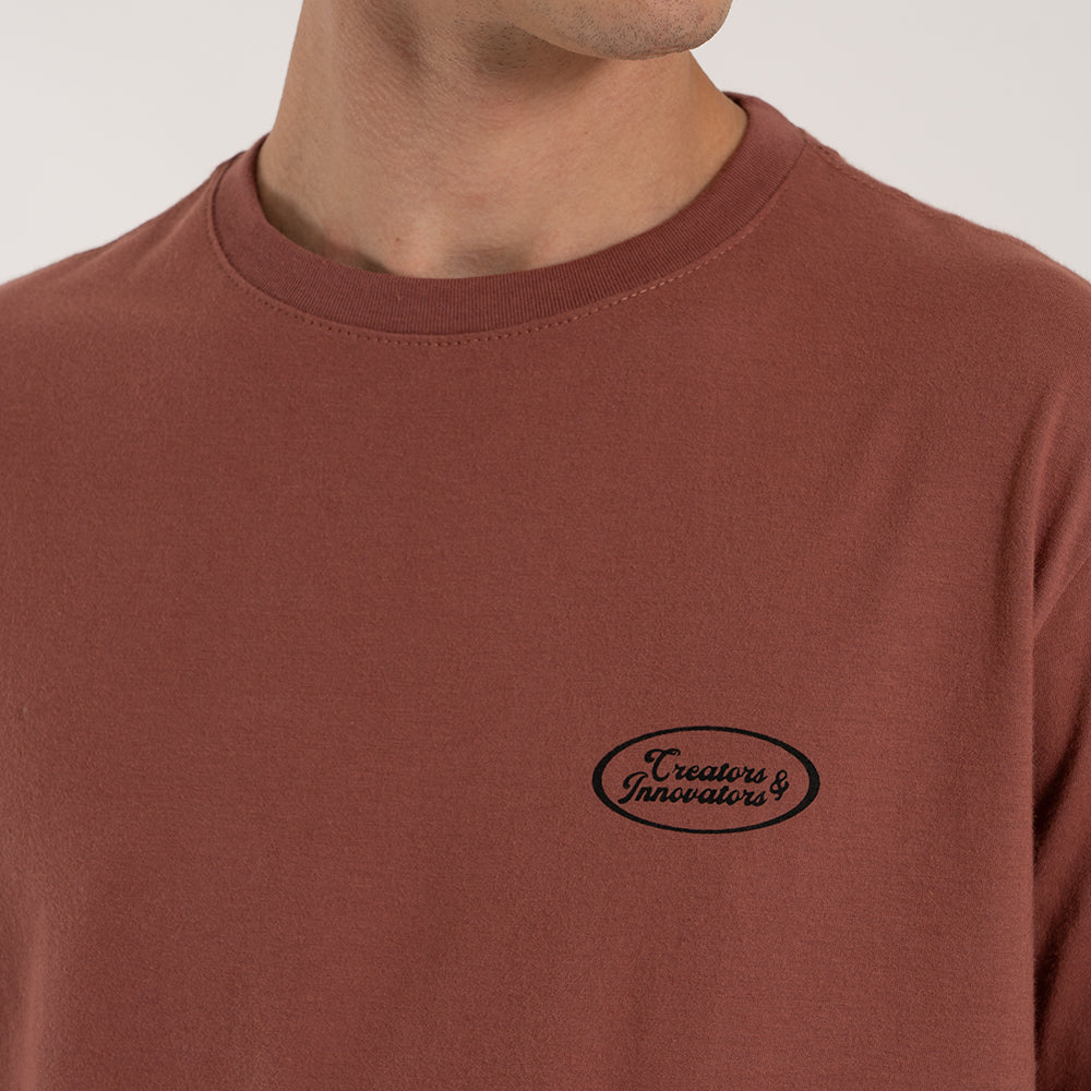 Camiseta Vissla Creators Bird Rosé Manga Curta