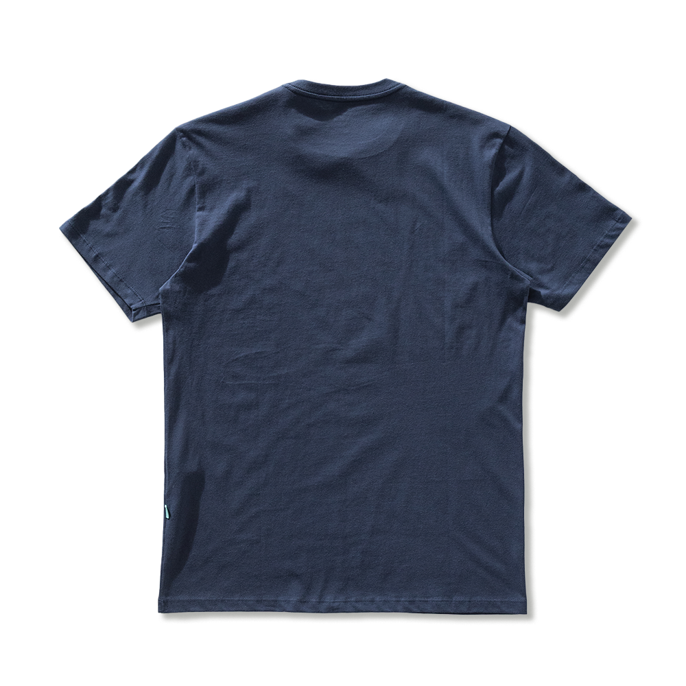 Camiseta Manga Curta Azul Escuro Vissla Established