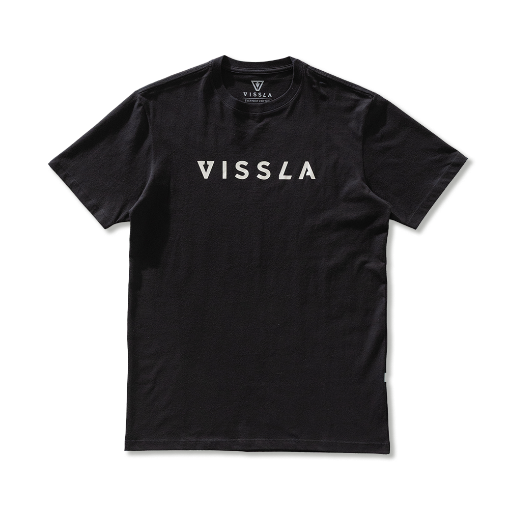 Camiseta Manga Curta Preta Vissla Foundation
