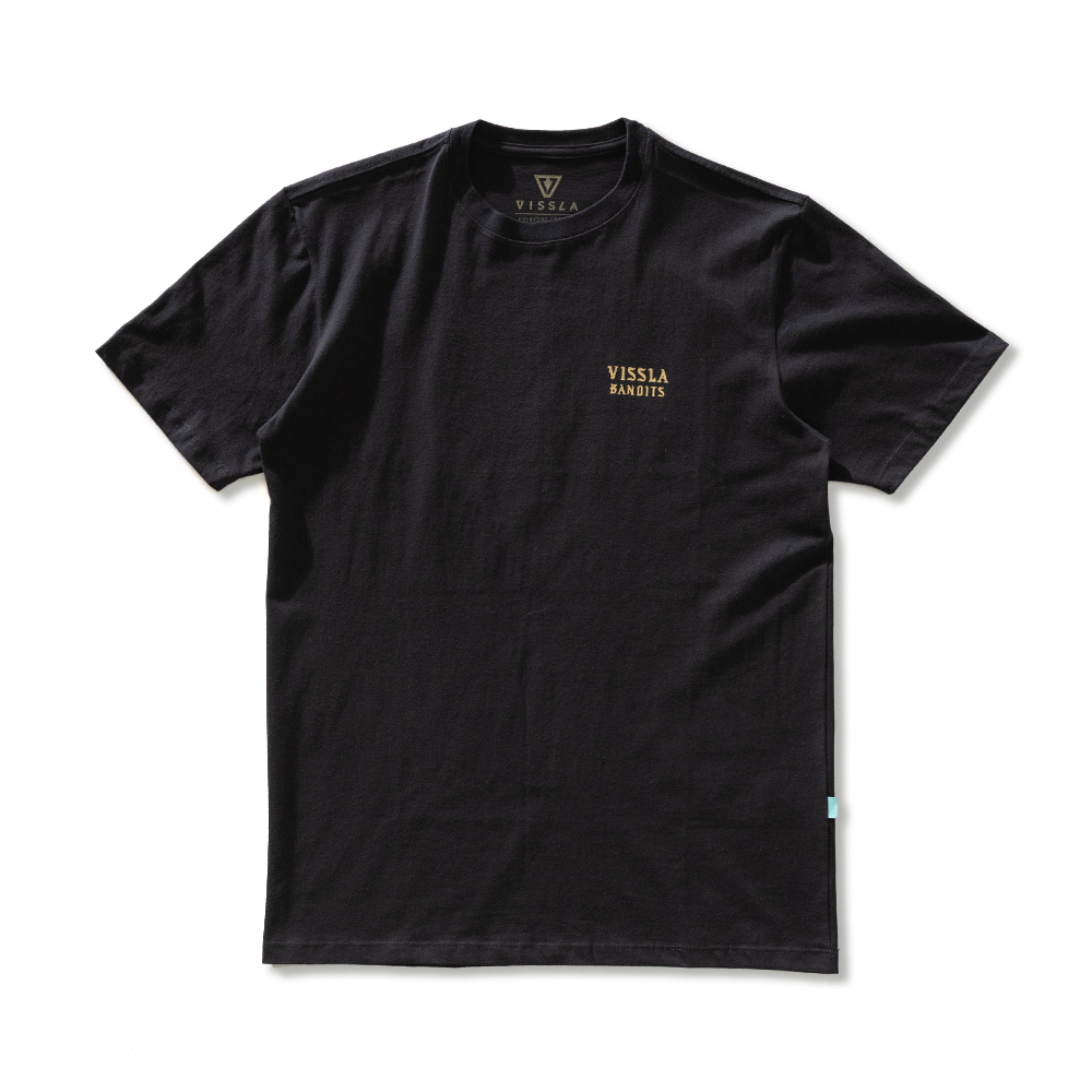 Camiseta Manga Curta Preta Vissla Bandit