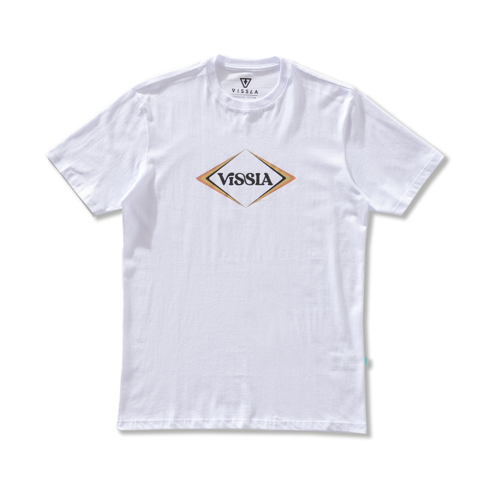 Camiseta Manga Curta Branco Vissla Cascade