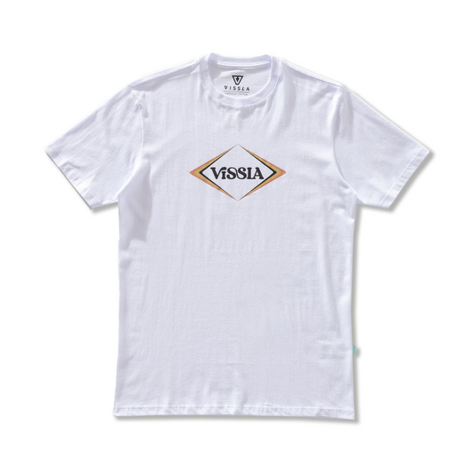 Camiseta Manga Curta Branco Vissla Cascade