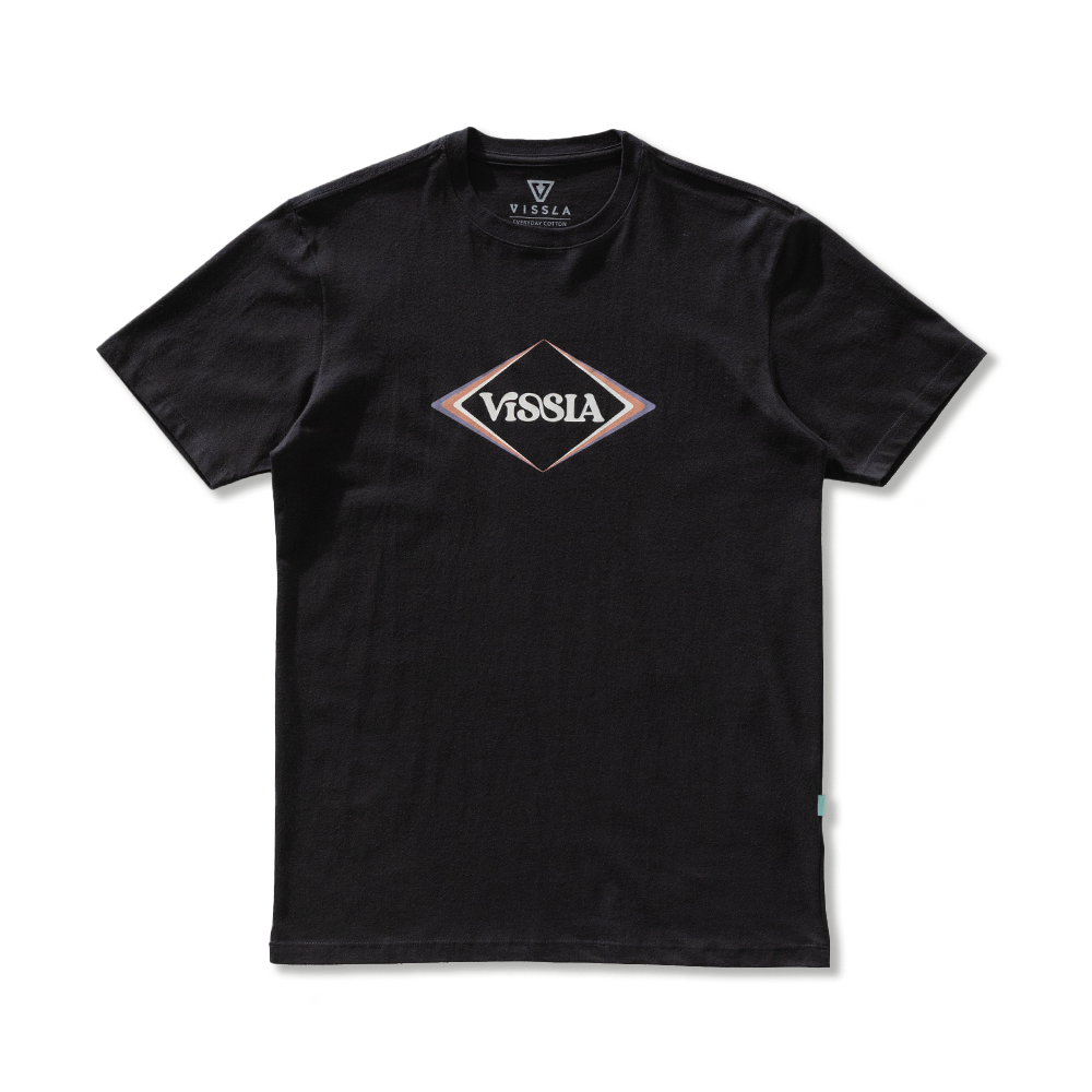 Camiseta Manga Curta Preta Vissla Cascade