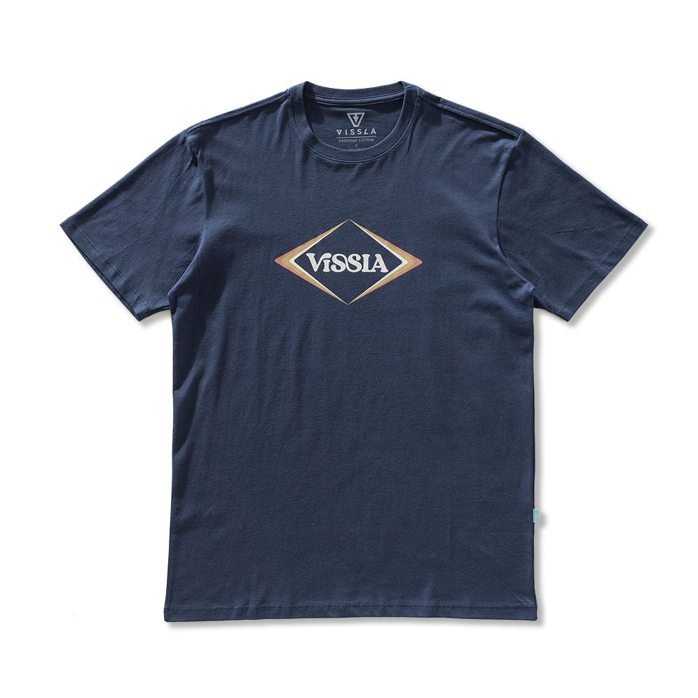 Camiseta Manga Curta Azul Escuro Vissla Cascade