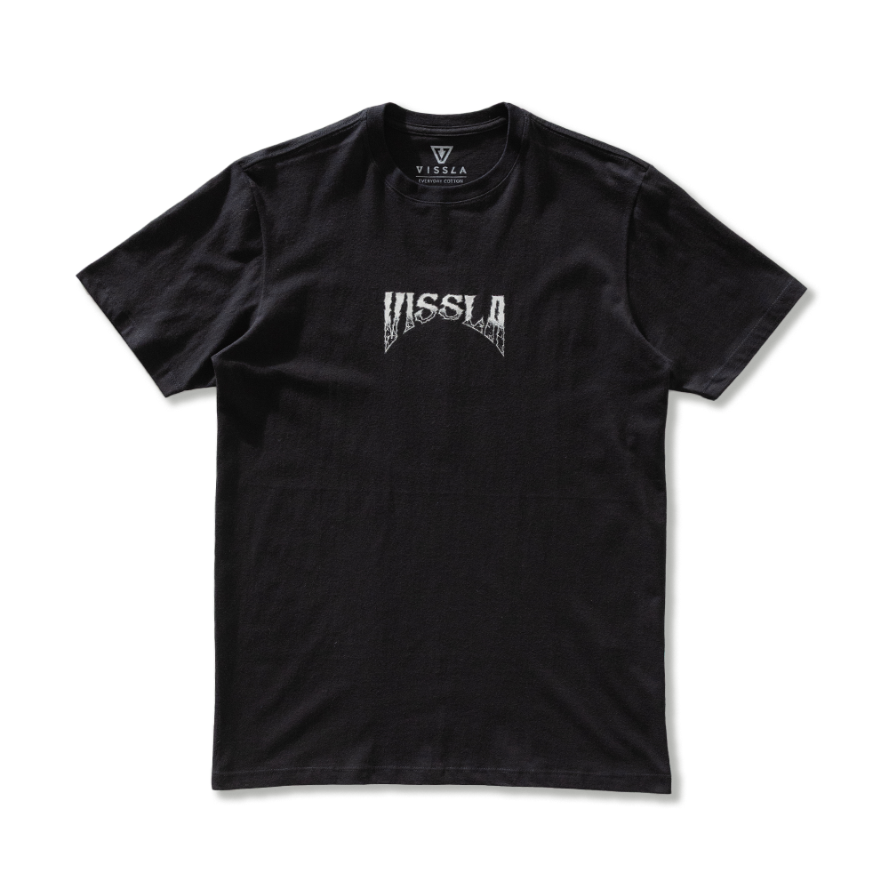 Camiseta Vissla Paddle Out Silk Manga Curta Preta