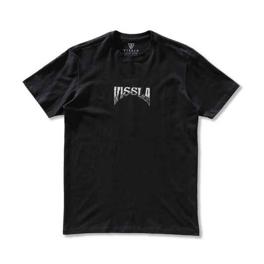 Camiseta Vissla Paddle Out Silk Manga Curta Preta