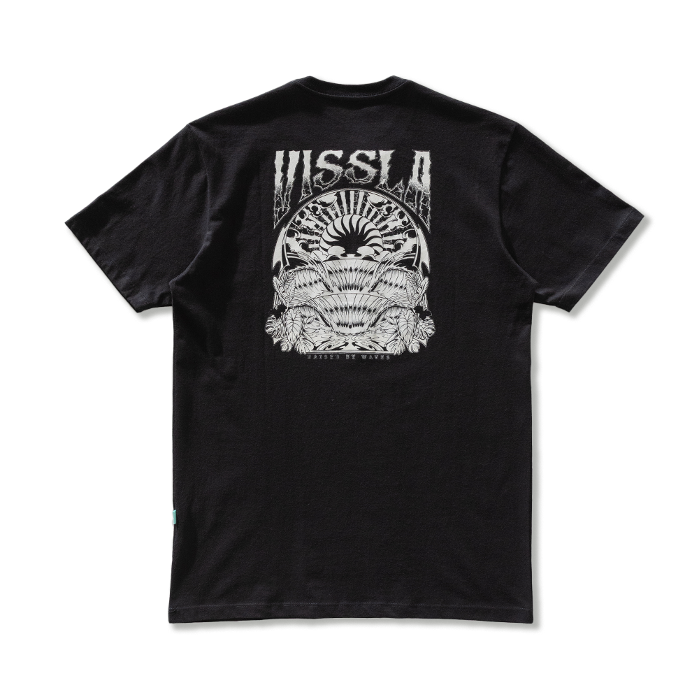 Camiseta Vissla Paddle Out Silk Manga Curta Preta