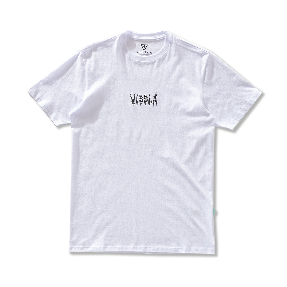 Camiseta Manga Curta Branca Vissla Dagger
