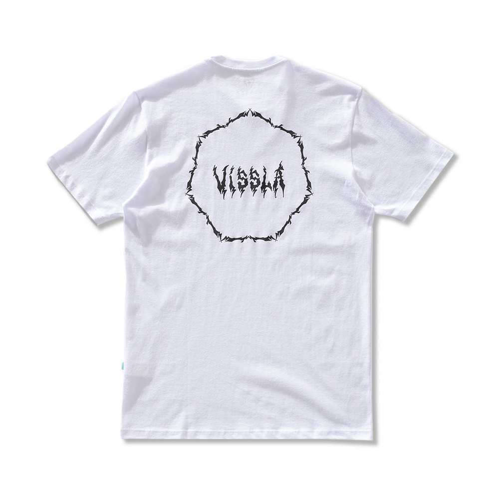 Camiseta Manga Curta Branca Vissla Dagger