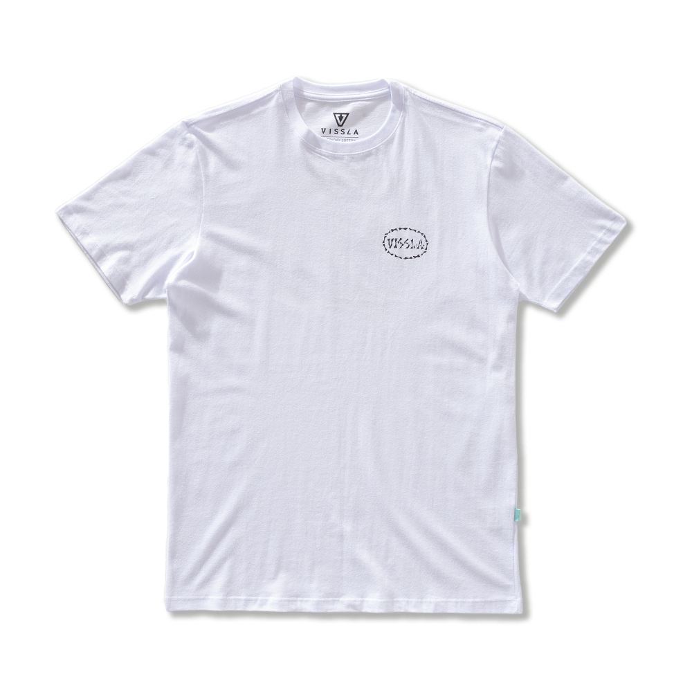 Camiseta Manga Curta Branca Vissla Bone Cove