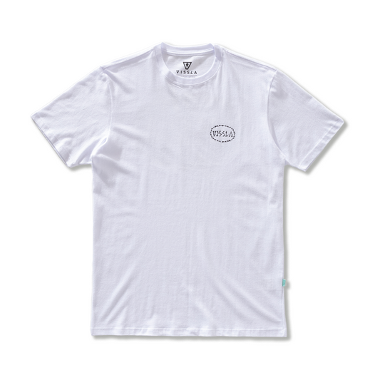 Camiseta Manga Curta Branca Vissla Bone Cove