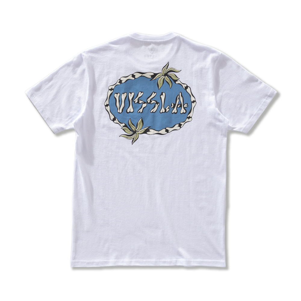 Camiseta Manga Curta Branca Vissla Bone Cove