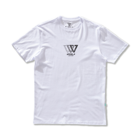 Camiseta Manga Curta Branca Vissla Centered