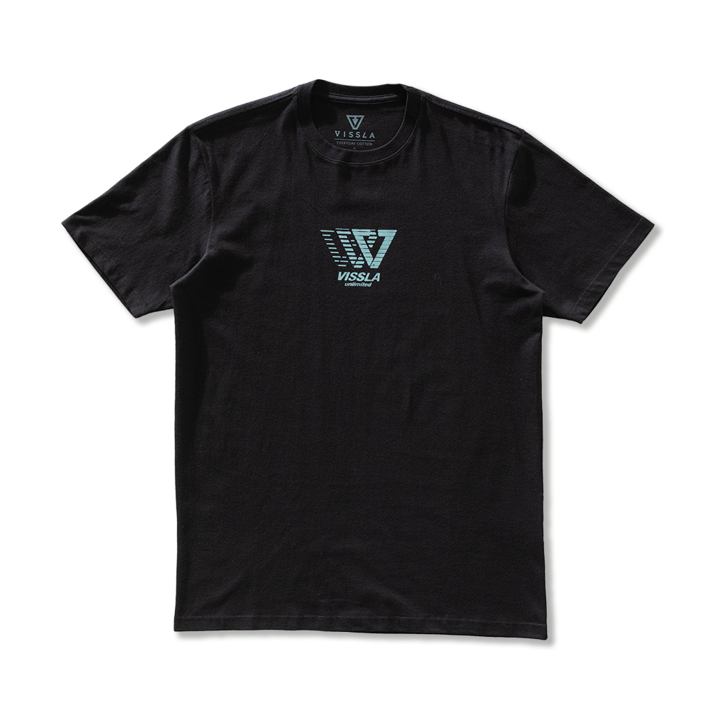 Camiseta Manga Curta Preta Vissla Centered