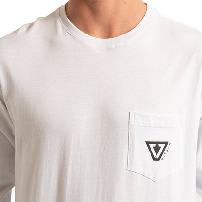 Camiseta Manga Longa Vissla Established Branca