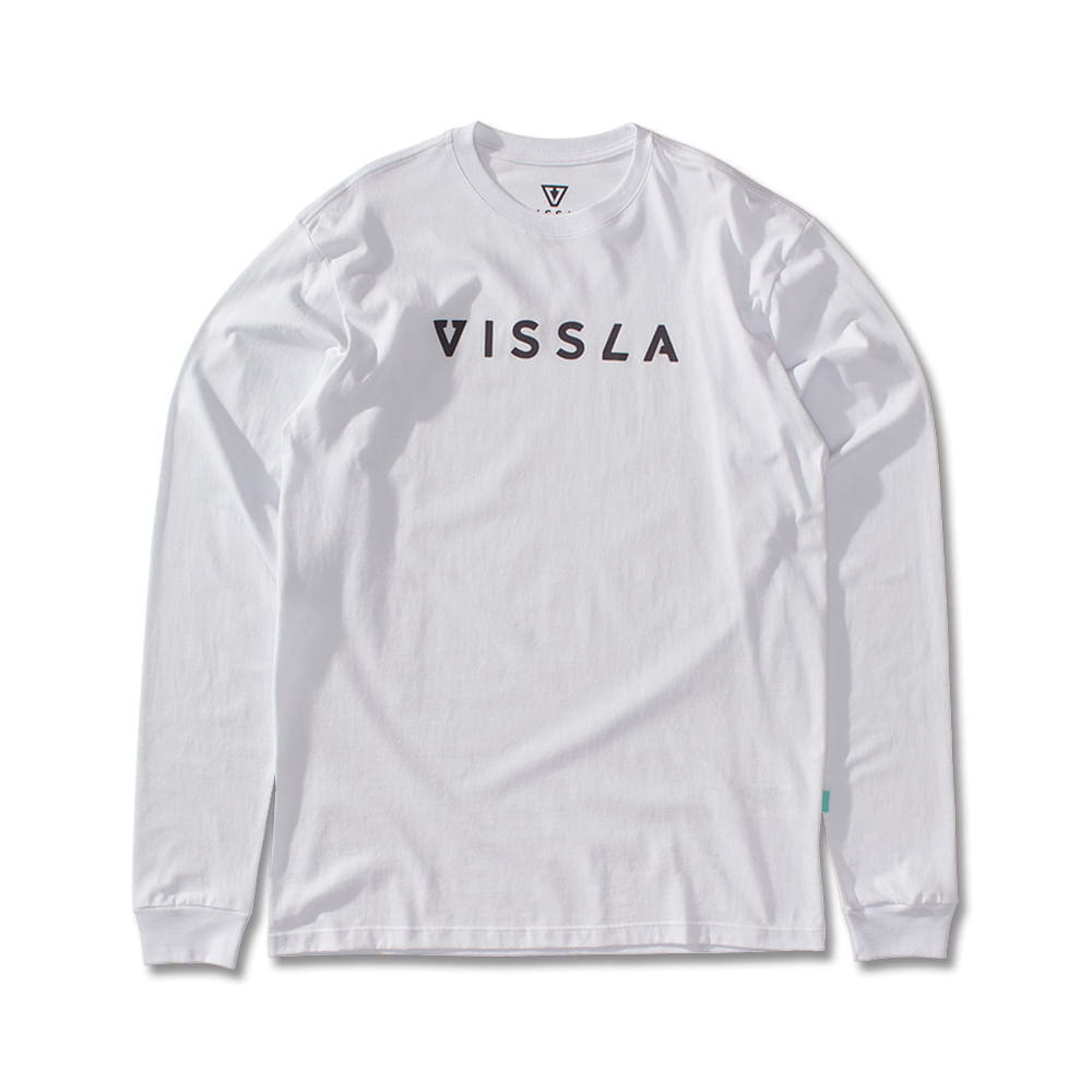 Camiseta Manga Longa Vissla Foudation Branca