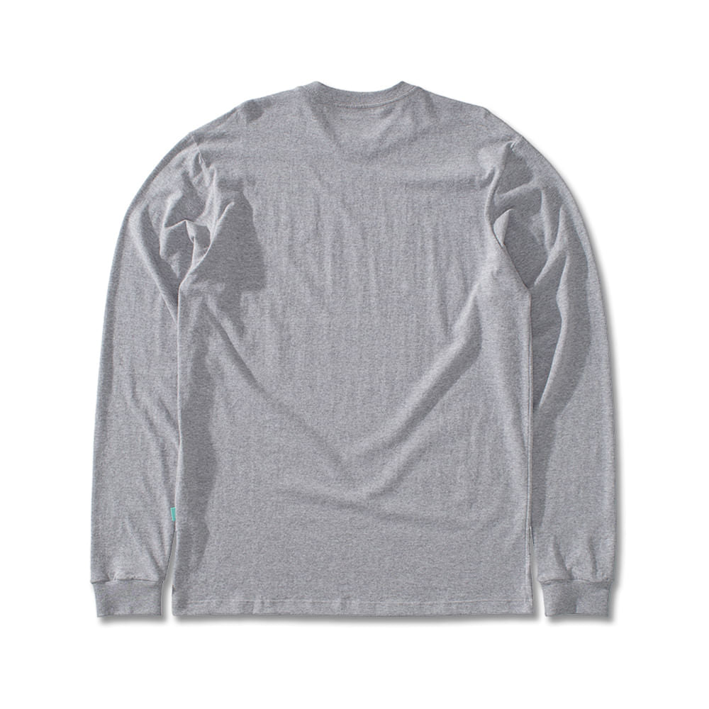 Camiseta Manga Longa Vissla Foudation Cinza
