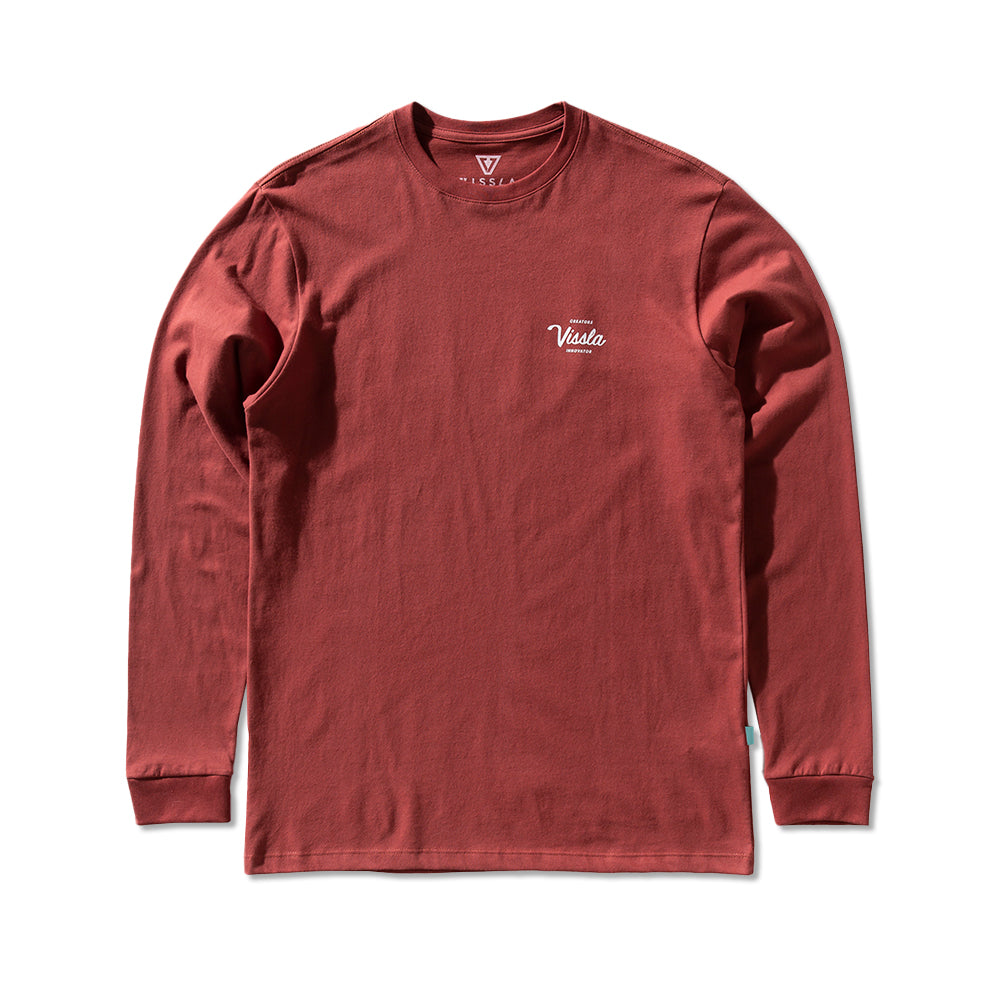 Camiseta Manga Longa Vissla Creators Vermelho