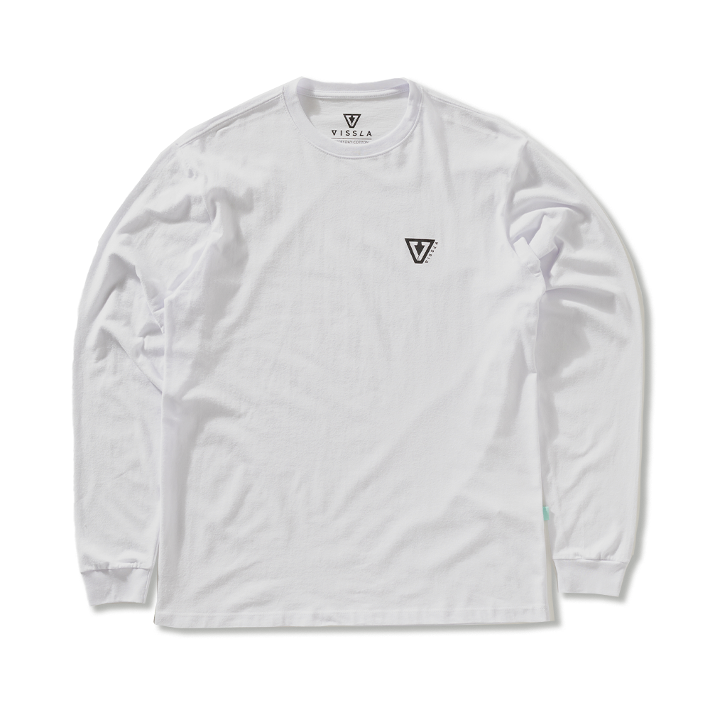 Camiseta Vissla Established Manga Longa Branca