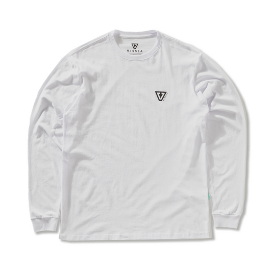 Camiseta Vissla Established Manga Longa Branca