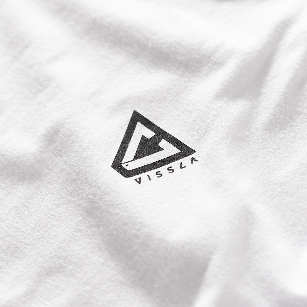 Camiseta Vissla Established Manga Longa Branca