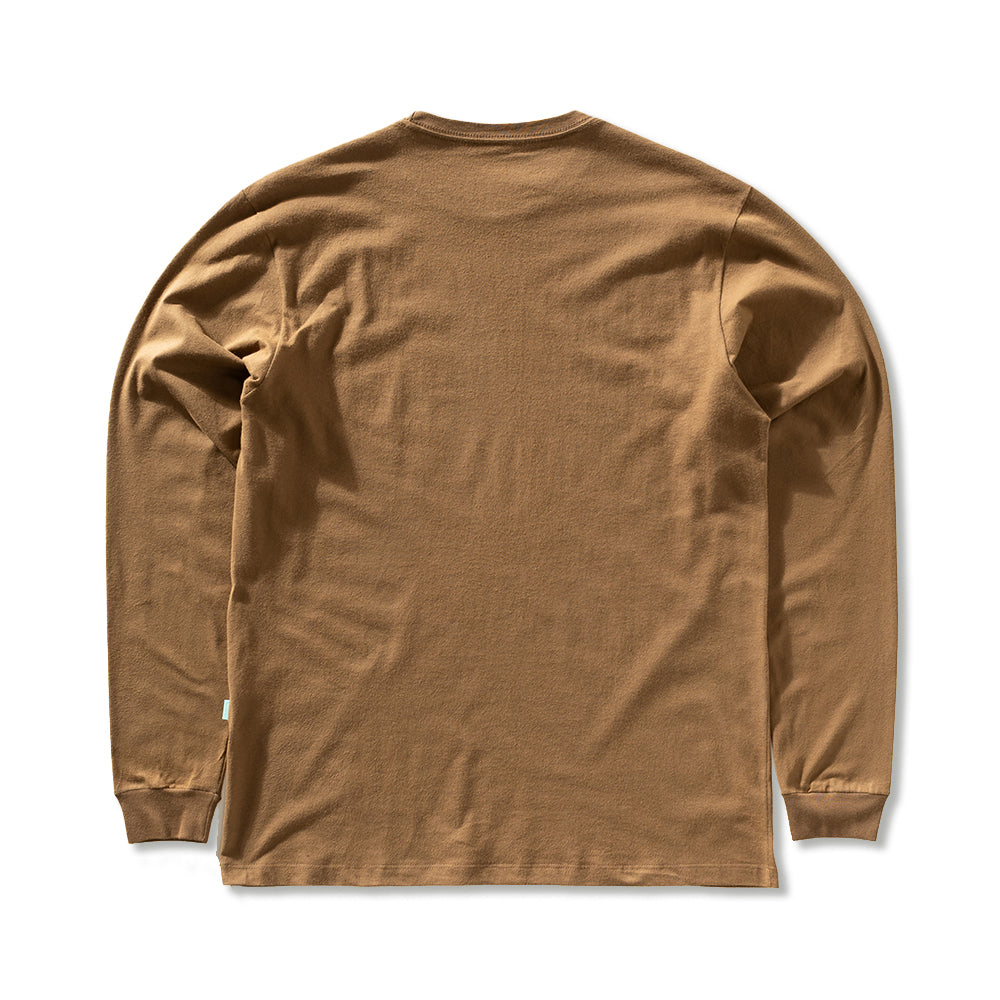 Camiseta Vissla Established Manga Longa Marrom
