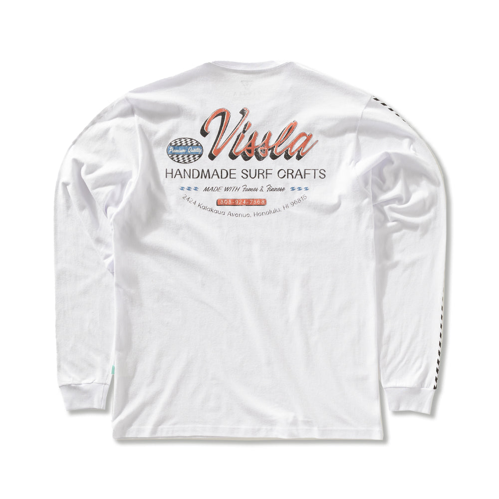 Camiseta Vissla Handmade Branca Manga Longa