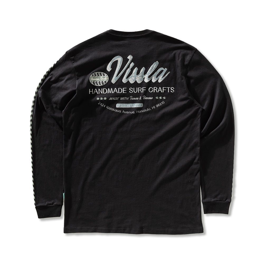 Camiseta Vissla Handmade Preta Manga Longa
