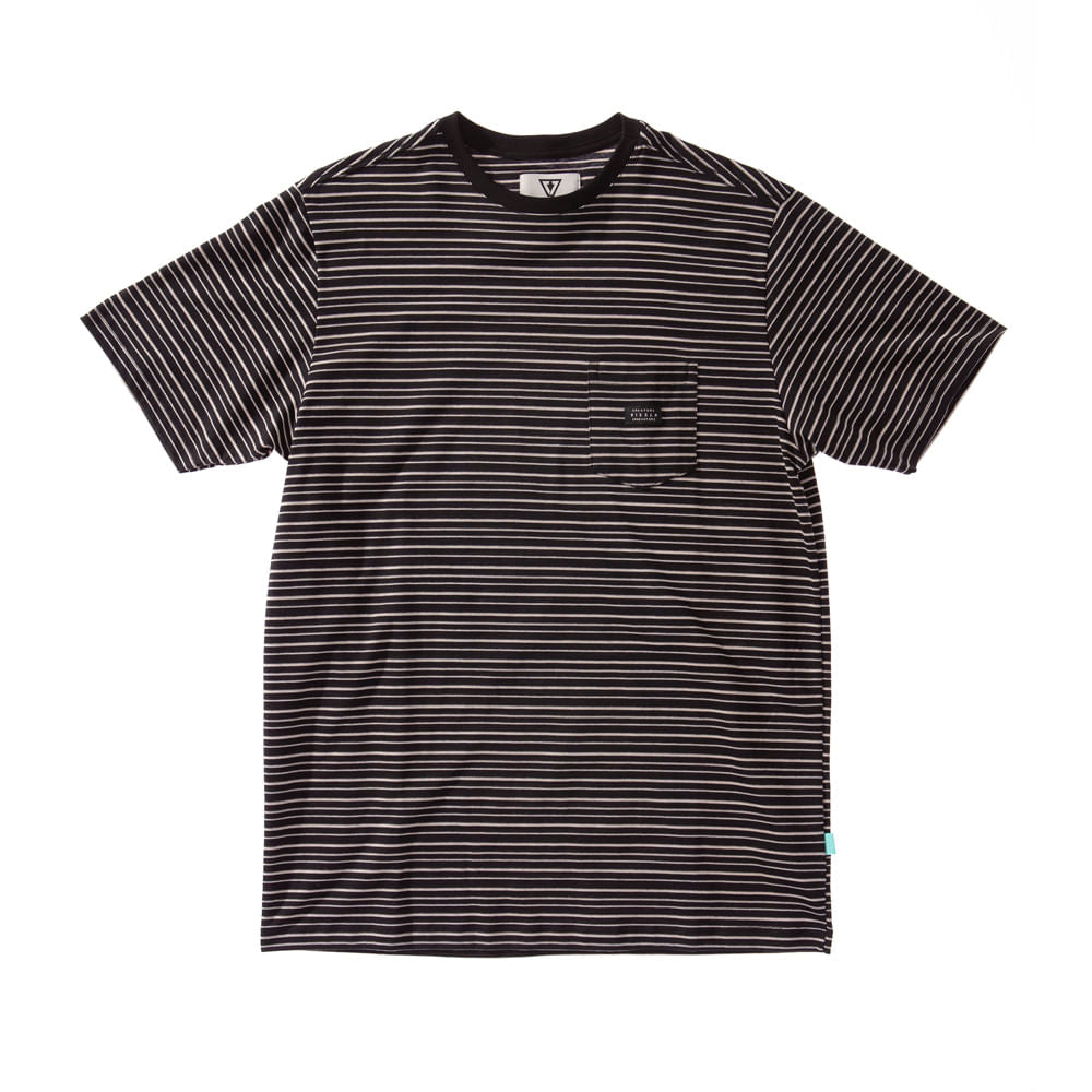 Camiseta Vissla Creators Stripe Preta
