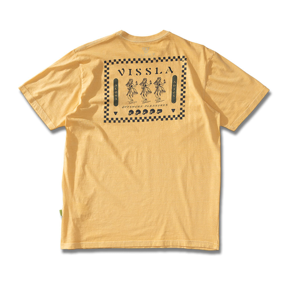 Camiseta Vissla Hula Hips Amarela