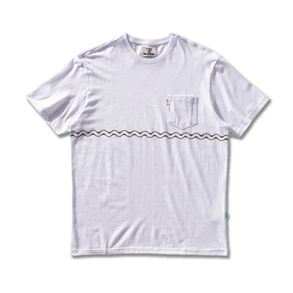 Camiseta Vissla Undefined Lines Off White