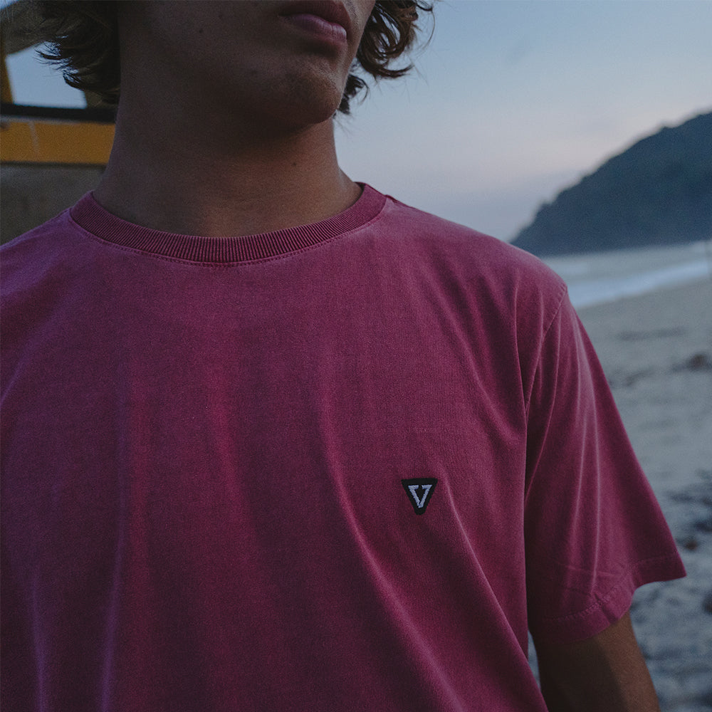 Camiseta Vissla Solid Sets Vermelho