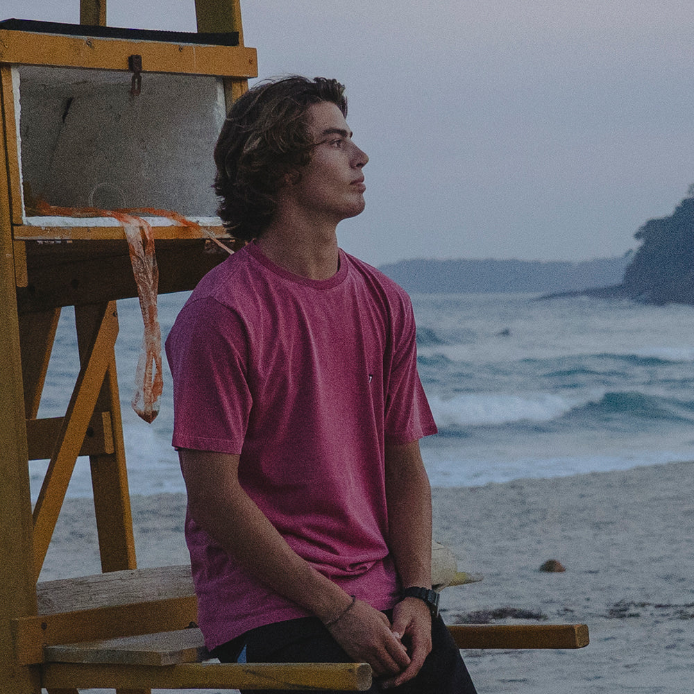 Camiseta Vissla Solid Sets Vermelho