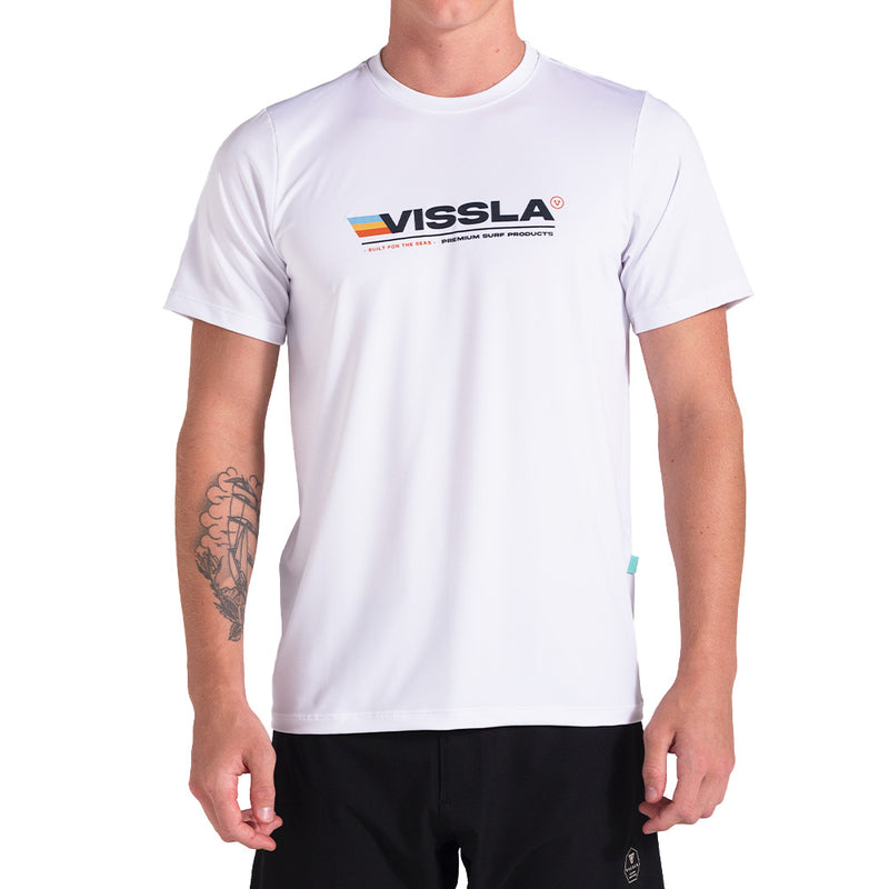 Camiseta Vissla Built Comp Lite Branco