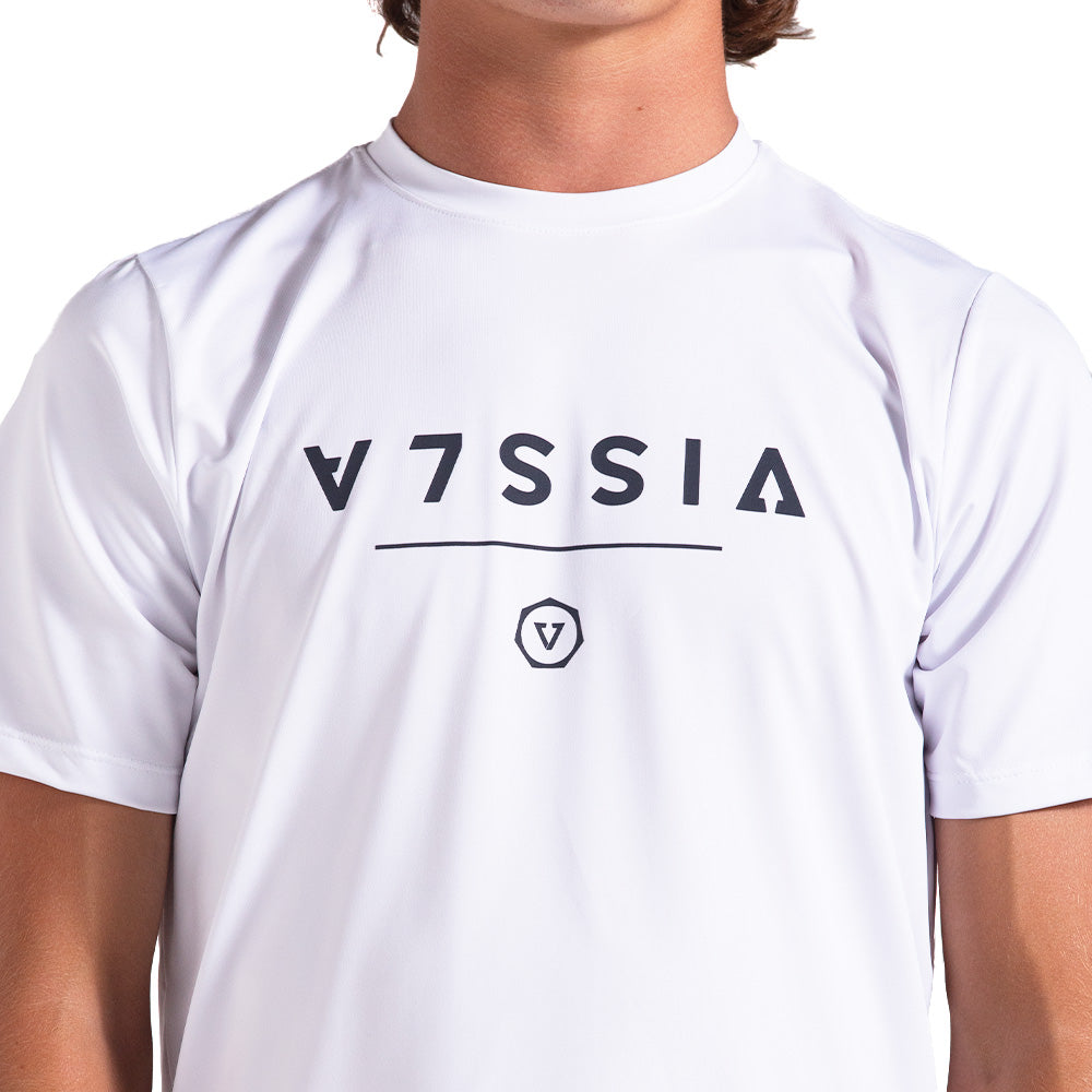 Camiseta Vissla Glyphs Comp Lite Branco