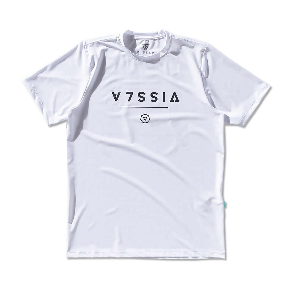 Camiseta Vissla Glyphs Comp Lite Branco