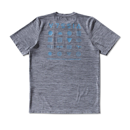 Camiseta Vissla Glyphs Comp Lite Cinza
