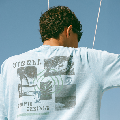 Camiseta Especial Azul Vissla Tropic Thrilss