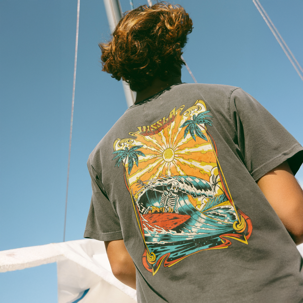 Camiseta Especial Preta Vissla Shredded