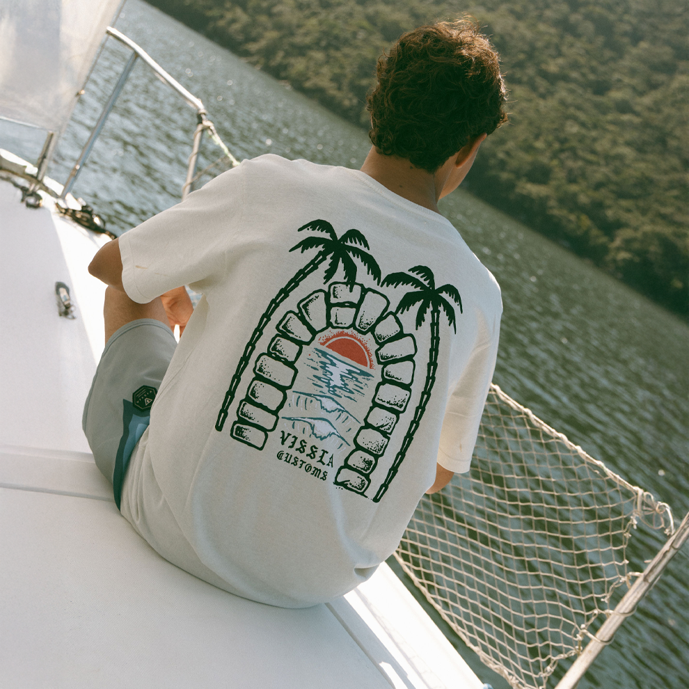 Camiseta Especial Off White Vissla Archwaves
