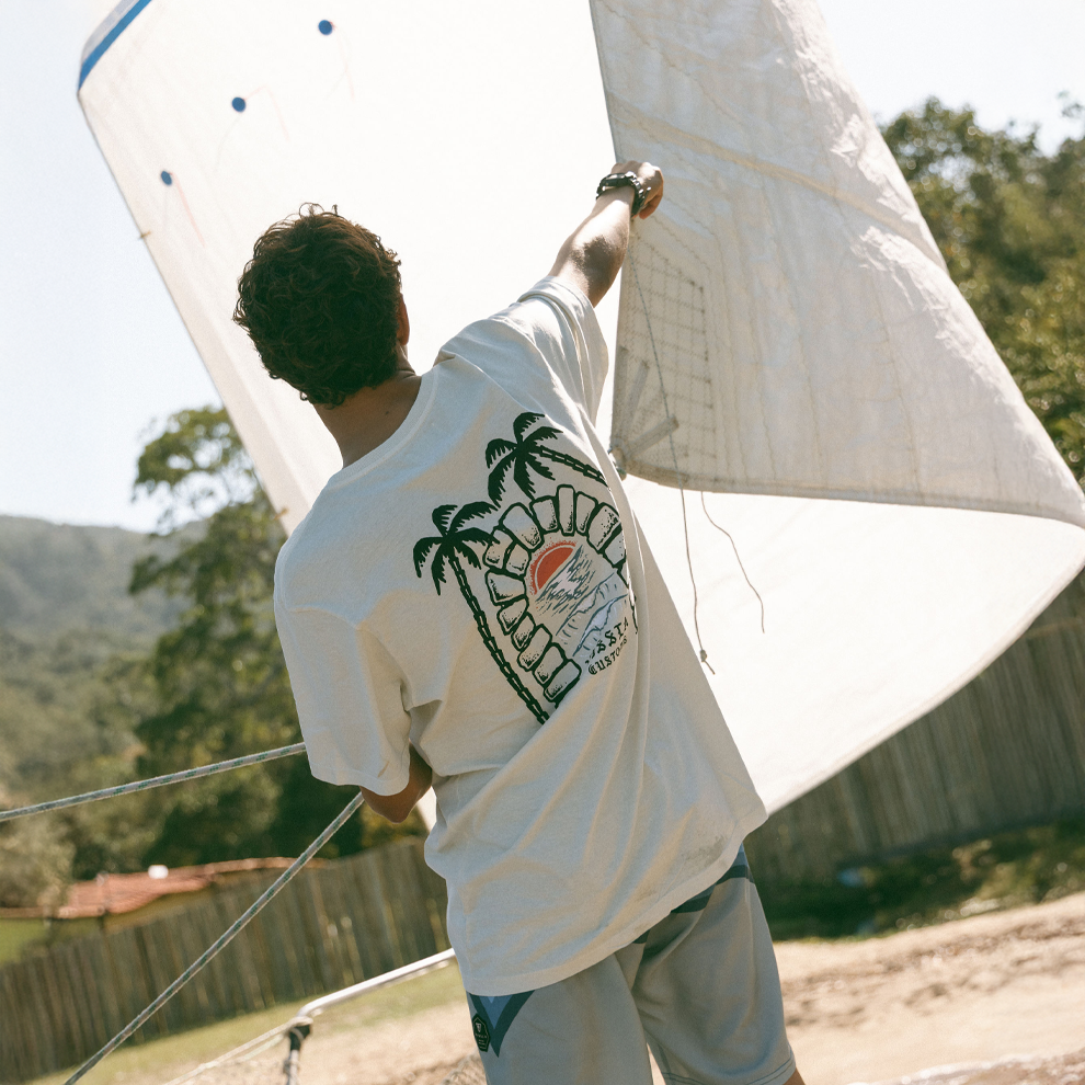 Camiseta Especial Off White Vissla Archwaves