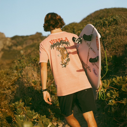 Camiseta Especial Salmão Vissla Big Cat